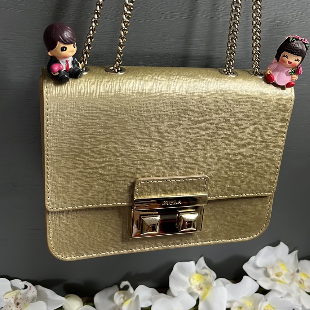 Furla Party Bag - Gold - Gem 